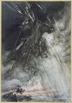 Nordic Gallery: Odin / Wotan Rides / Rackham