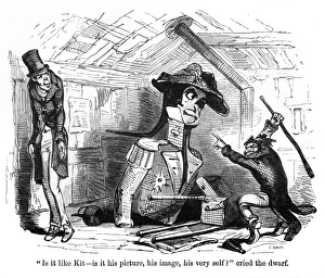 The Old Curiosity Shop, Quilp mocks the figurehead The Old Curiosity Shop, Quilp mocks the figurehead