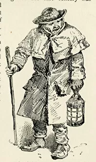 Images Dated 12th December 2016: Old London Characters - Night Watchman