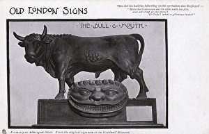 Old London Signs - The Bull & Mouth Old London Signs - The Bull & Mouth