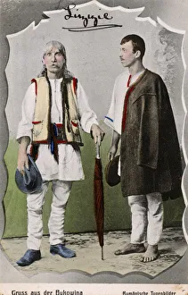 An old man and a young man from Bukovina An old man and a young man from Bukovina