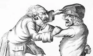 Images Dated 17th May 2011: Old men fighting