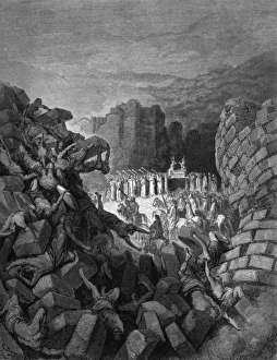 Old Testament bible scene: Siege of Jericho Old Testament bible scene: Siege of Jericho
