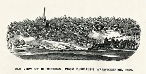 Old View of Birmingham from Dugdale's Warwickshire Old View of Birmingham from Dugdale's Warwickshire