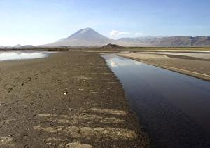 Oldoinyo Lengai from lake Natron, Tanzania, Africa Oldoinyo Lengai from lake Natron, Tanzania, Africa