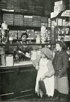 Olive Gallery: Olive Malvery serving in a sweet shop