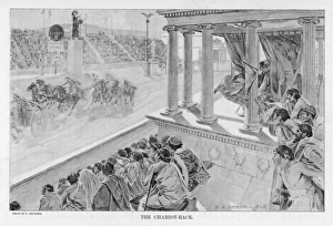 <b class=qtipBold><figcaption>Olympic Chariot Race Bc</figcaption></b><br>A chariot race takes place, watched eagerly by a large crowd.<br><em>© Mary Evans Picture Library</em> Olympic Chariot Race Bc