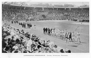 <b class=qtipBold><figcaption>Olympics/1912/Opening C</figcaption></b><br>Opening ceremony Date: 1912<br><em>© Mary Evans Picture Library</em> Olympics/1912/Opening C
