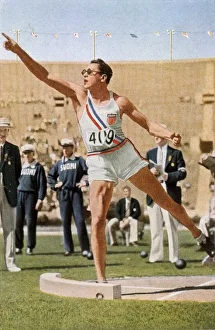 <b class=qtipBold><figcaption>Olympics/1932/Decathlon</figcaption></b><br>Decathlon: Wilson Charles (USA) placed 4th<br><em>© Mary Evans Picture Library</em> Olympics/1932/Decathlon