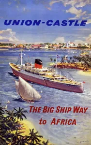 Union-Castle Line Print - The Big Ship Way to Africa