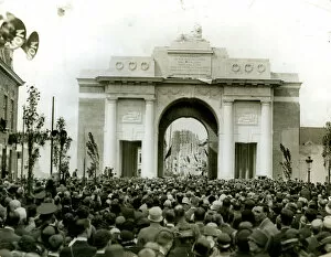 Inscription Collection: Opening ceremony, Menin Gate, Ypres, Belgium