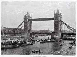 Opening day of Tower Bridge, London 1894 Opening day of Tower Bridge, London 1894
