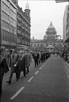 Orangemen on parade, Belfast, Northern Ireland Orangemen on parade, Belfast, Northern Ireland
