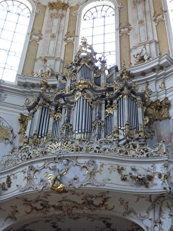 Organ at Ettal Monastery, Upper Bavaria, Germany Organ at Ettal Monastery, Upper Bavaria, Germany