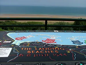 Orientation table US Cemetery St Laurent Omaha Beach Orientation table US Cemetery St Laurent Omaha Beach