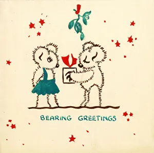 Original Artwork - Christmas card design - Two Bears Original Artwork - Christmas card design - Two Bears