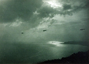 Original photograph of the airships SS8 SS11 and SS12 Original photograph of the airships SS8 SS11 and SS12