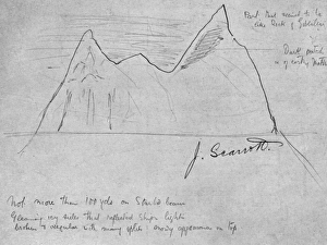 Original sketch of the iceberg which sank the Titanic Original sketch of the iceberg which sank the Titanic