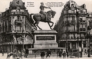 Orleans, France - La Place du Martrol - Joan of Arc statue Orleans, France - La Place du Martrol - Joan of Arc statue