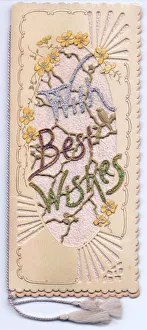Ornate greetings card with yellow flowers Ornate greetings card with yellow flowers