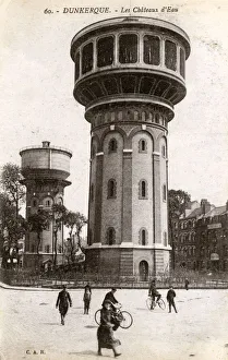 Ornate water towers, Dunkerque, France Ornate water towers, Dunkerque, France