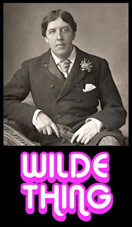 Author Gallery: Oscar Wilde - Wilde Thing - T-shirt / poster print design