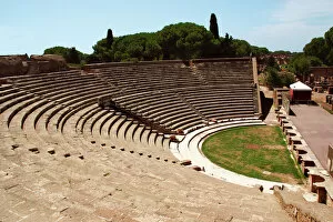 Images Dated 14th August 2005: Ostia Antica. Theater. Italy