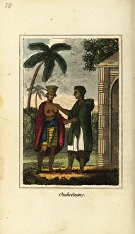 Otaheiteans or natives of Tahiti, Polynesia, 1818 Otaheiteans or natives of Tahiti, Polynesia, 1818