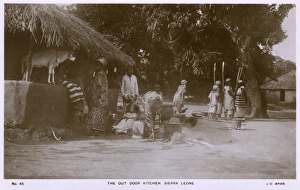 Related Images Gallery: Outdoor kitchen, Sierra Leone, West Africa
