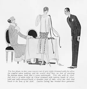 Bands Gallery: Two outfits from Lucien Lelong, Paris, 1925