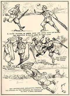The over-enthusiasm of some sportsmen in the trenches The over-enthusiasm of some sportsmen in the trenches
