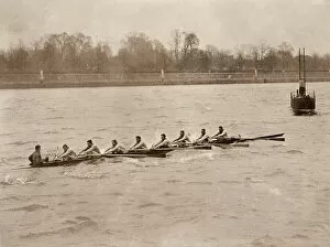 Rowers Gallery: Oxford practising for the Boat Race