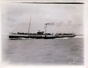 Paddle Steamer Balmoral Print, Isle of Wight, 1922