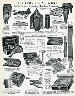 Page from catalogue of Safety razors 1929 Page from catalogue of Safety razors 1929