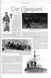 Lifeboat Gallery: Page from The Graphic entitled Our Coastguard
