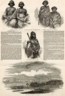 Page from The Illustrated London News reporting on the indigenous people of Australia Page from The Illustrated London News reporting on the indigenous people of Australia