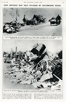 Page from the Illustrated London News showing the piles of possessions belonging to Page from the Illustrated London News showing the piles of possessions belonging to
