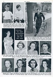 Page from The Sphere featuring photographs of the best man Page from The Sphere featuring photographs of the best man