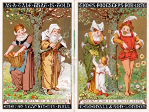 Pages of a booklet, Times Footsteps for 1876 Pages of a booklet, Times Footsteps for 1876