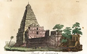 Pagoda of Brihadeeswarar Temple or Peruvudaiyar Pagoda of Brihadeeswarar Temple or Peruvudaiyar
