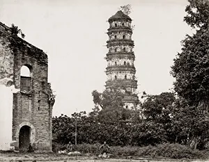 Pagoda and ruins, Canton, Guangzhou, China Pagoda and ruins, Canton, Guangzhou, China