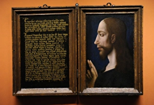 Painting with two doors. Writing and portrait of Christ. 149 Painting with two doors. Writing and portrait of Christ. 149