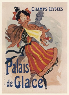 <b class=qtipBold><figcaption>Palais De Glace Skate Ad</figcaption></b><br>Poster for the fashionable Palais de Glace in the Champs Elysees, Paris<br><em>© Mary Evans Picture Library</em> Palais De Glace Skate Ad