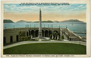 Panama City, Panama - Monument to French Canal Builders Panama City, Panama - Monument to French Canal Builders
