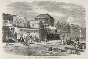 19th Century Trains Prints: Panama Railrd. Train / C19
