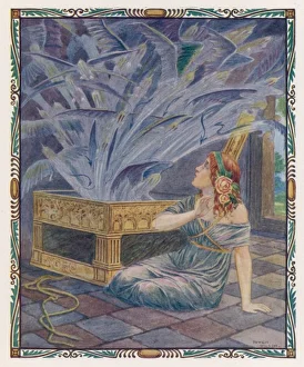 <b class=qtipBold><figcaption>Pandora Opens the Box</figcaption></b><br>Pandora opens the box - and lets loose a horde of monsters.<br><em>© Mary Evans Picture Library</em> Pandora Opens the Box