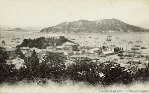 Korea Gallery: Panorama of Incheon with view toward Chemulpo Bay, Korea