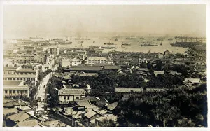 Panorama of Yokohama viewed from The Bluff - Japan - May, 1929. Date: circa 1929 Panorama of Yokohama viewed from The Bluff - Japan - May, 1929. Date: circa 1929