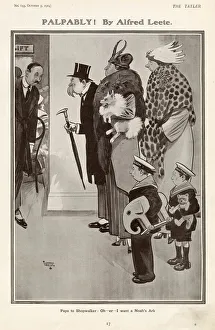 Papa to shopwalker: Oh er -I wanta Noah's Ark. Date: 1914 Papa to shopwalker: Oh er -I wanta Noah's Ark. Date: 1914