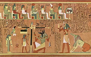 Writing Collection: Papyrus of Ani (Book of the Dead) - The Judgement
